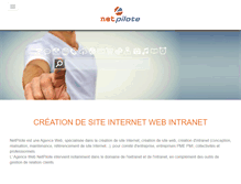 Tablet Screenshot of agenceweb.netpilote.com